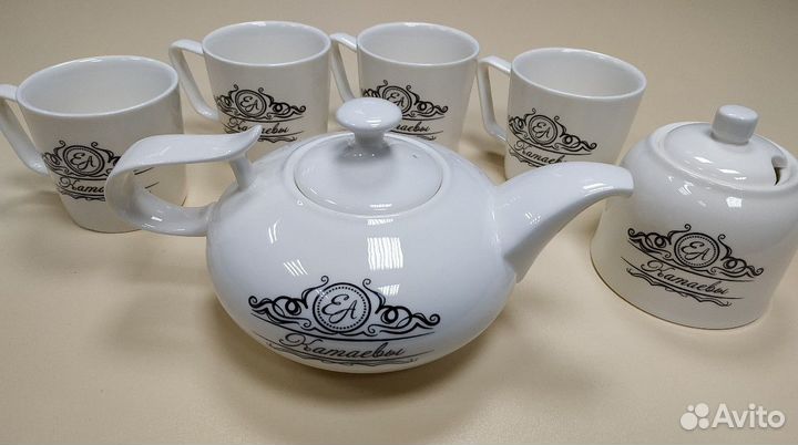 Фирменная посуда, печать на бокалах