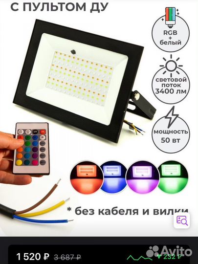 Прожектор RGB для визажистов/рилс/видео