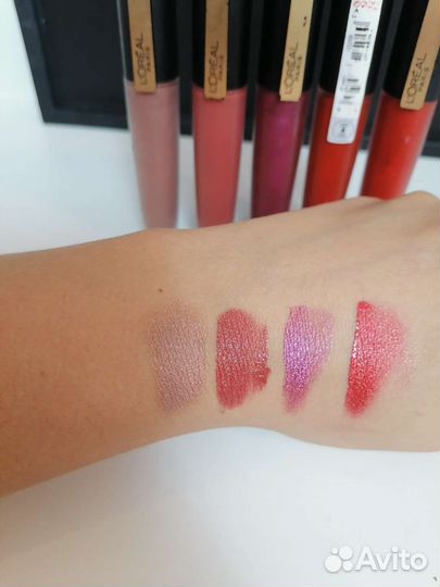 Loreal тинты для губ с металл-м эффектом