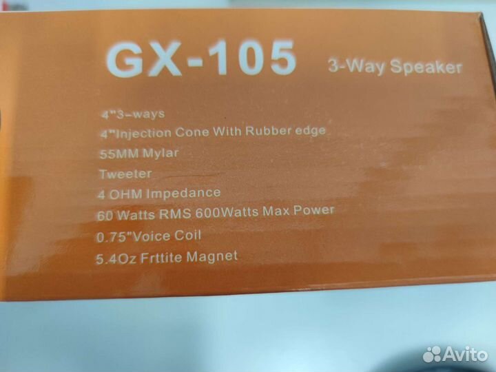 Акустика JBL'ok GX-105, 10 см, пара