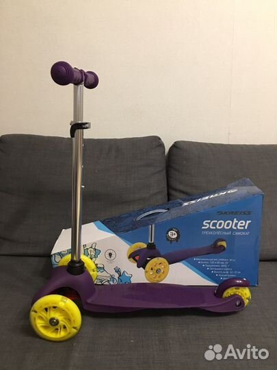 Самокат детский новый kreiss