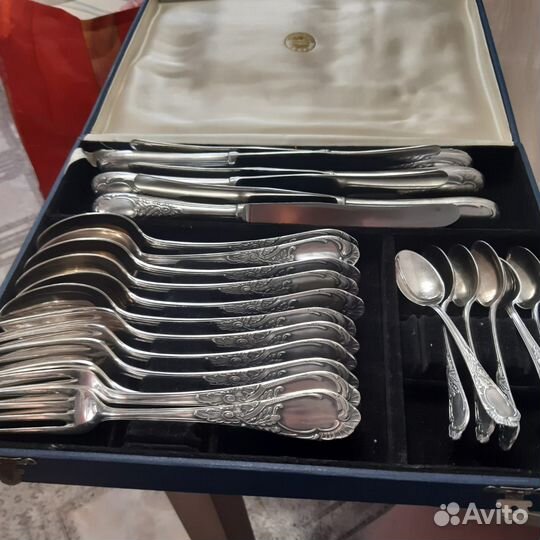 Набор столовых приборов мельхиор СССР