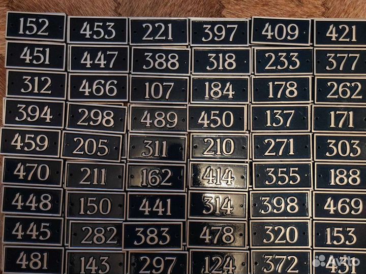 Табличка СССР квартирный номер