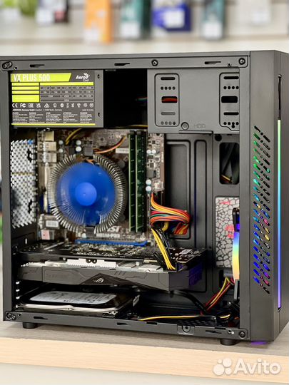 Игровой пк / Intel Core i3, RX 570, SSD + HDD