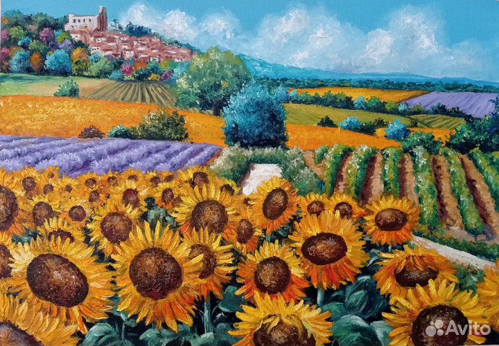 Картины с лавандой, картины маслом цветы, пейзажи