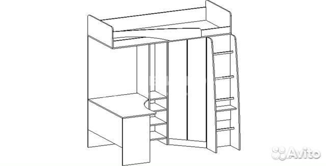Кровать чердак