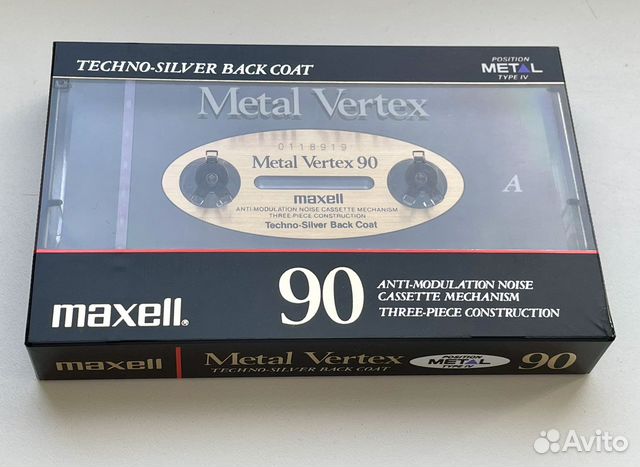 Аудиокассета Maxell Metal Vertex 90, TDK MA-XG