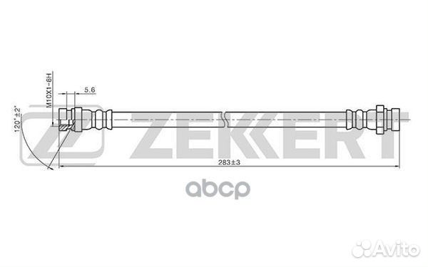 Шланг тормозной задний Hyundai Accent II 00