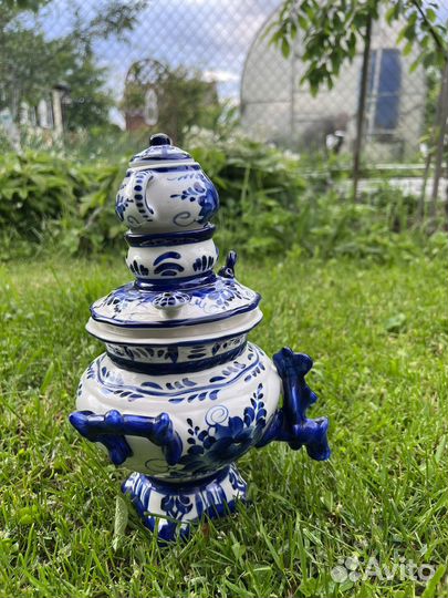 Самовар большой Гжель