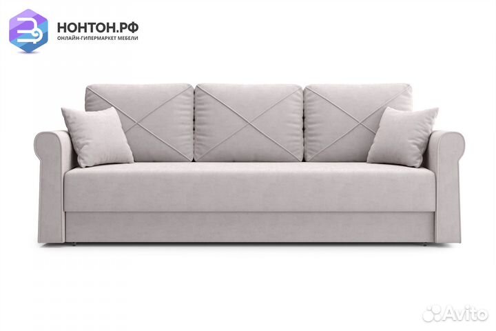 Диван еврокнижка Лира 3-х местный бежевый