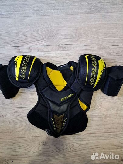 Шорты хоккейные детские, нагрудник Bauer