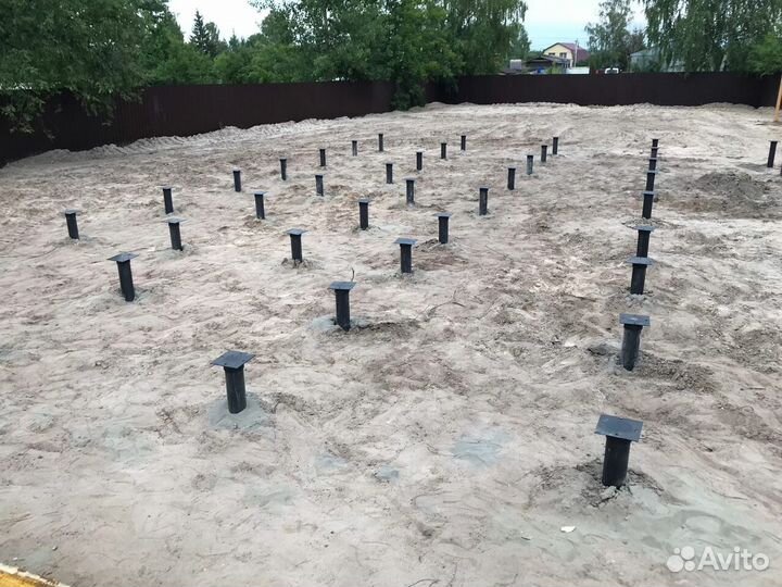 Винтовые сваи.Свайно-винтовой фундамент