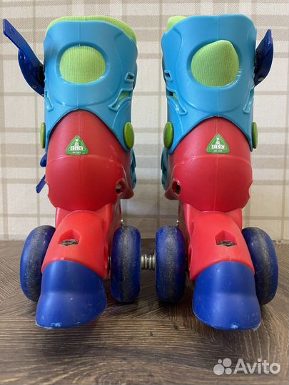 Роликовые коньки раздвижные на 3-6 лет