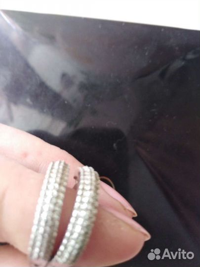 Серебряные серьги 2шт