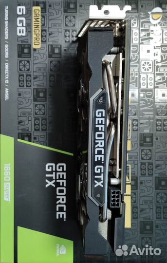 Видеокарта Palit GeForce GTX 1660 super Gaming Pro