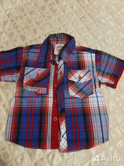 Рубашки тонкие для мальчика 86