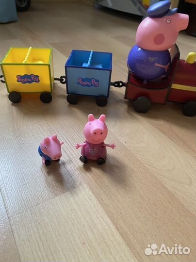 Паровозик дедушки Свинка Пеппа