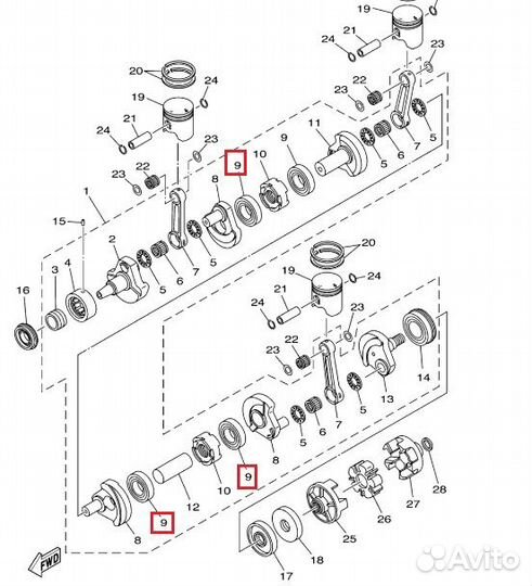 6208YR1ltsh29T2 koyo Подшипник Коленвала Для Ski Doo 420432271, Yamaha 93306-208U1-00, 6208 C4