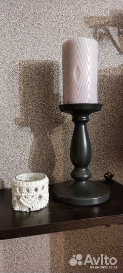 Подсвечники макраме