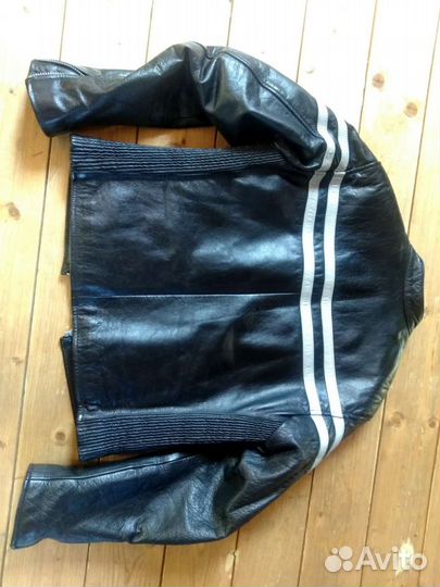 Кожаная куртка мото ретро каферейсер