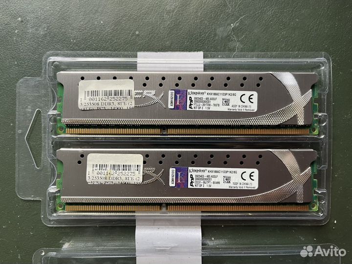 Оперативная память Kingston DDR3 2x4Gb