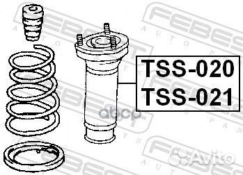 Опора заднего амортизатора левая TSS021 Febest