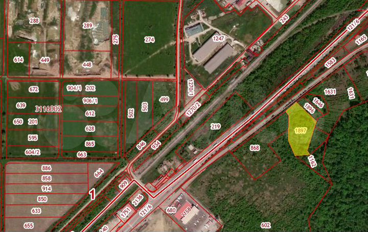 Участок 1,2 га (промназначения)