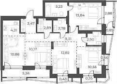 5-к. квартира, 99,7 м², 5/8 эт.