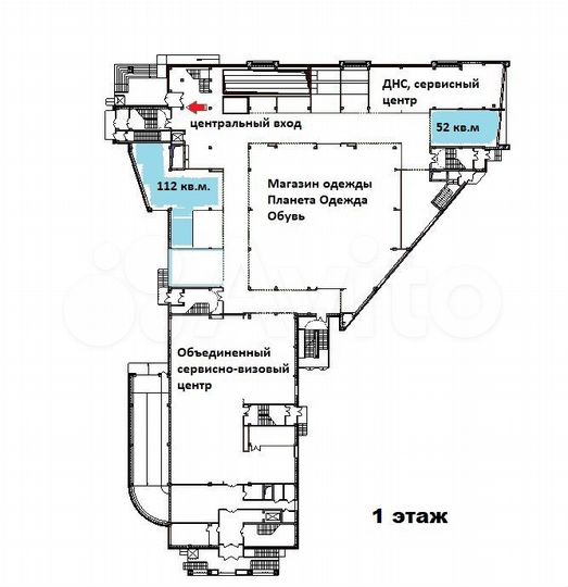 Торговая площадь, 112 м². Центр Сормово