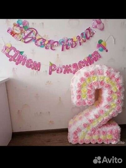 Объемная цифра 2