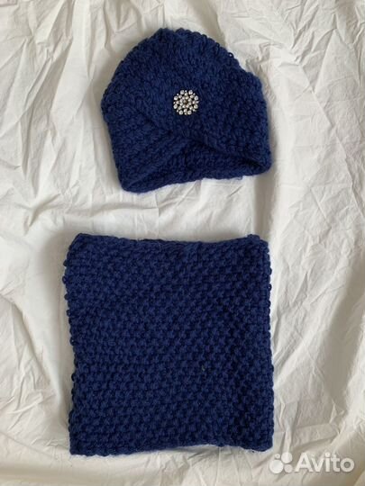 Шапка чалма и снуд