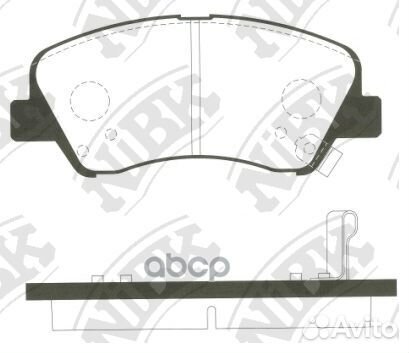 Колодки тормозные передние nibk PN0537 PN0537 NiBK
