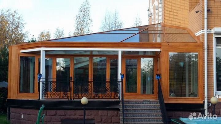 Остекление пластиком веранды террасы