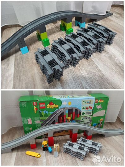 Обн. 15.06 / Lego duplo поезда, рельсы