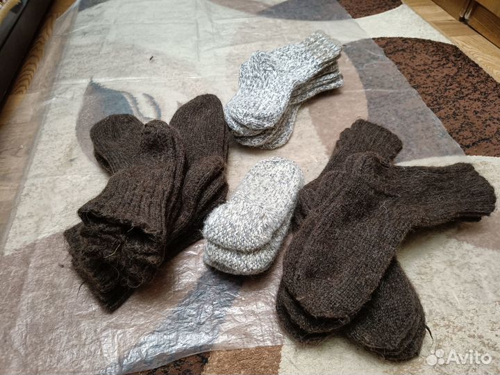 Шерстяные носки ручной работы