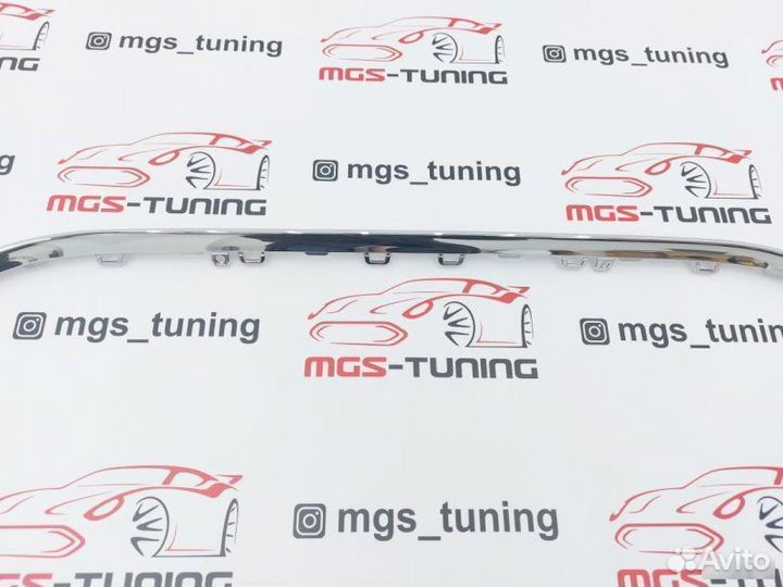 Центральная планка диффузора Mercedes w222 S63 AMG