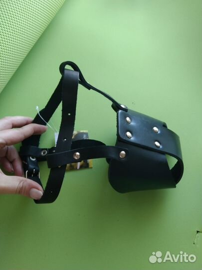 Намордник кожаный для собак 2 вида