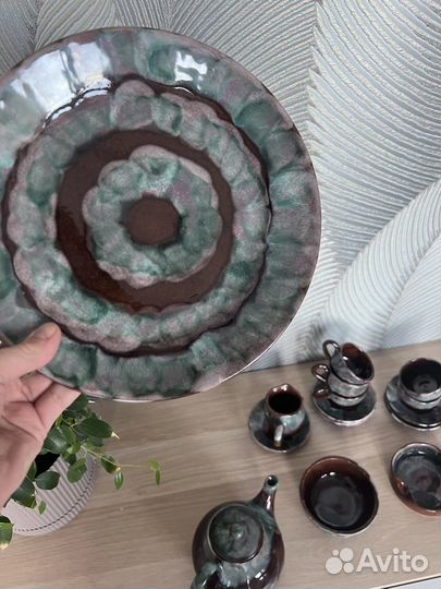 Глиняный чайный сервиз СССР