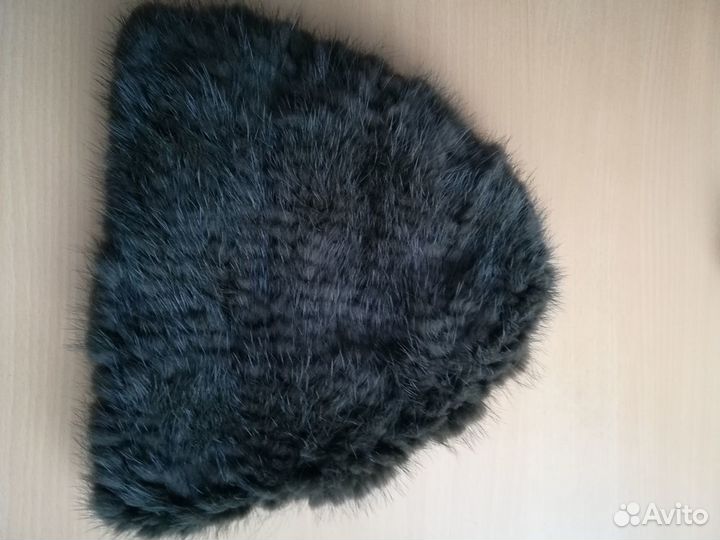 Шапка женская вязаная норка