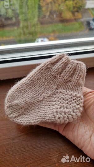 Носки детские 2 пары вязаные