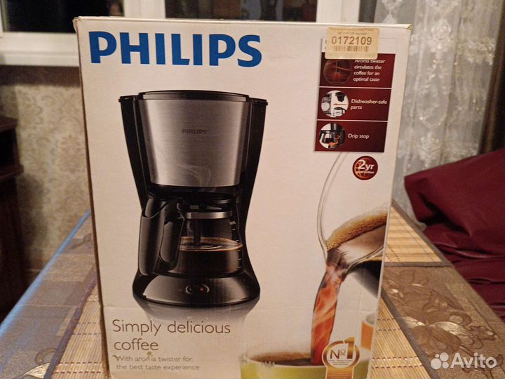 Кофеварка капельная philips