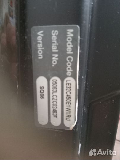 Телевизор samsung не рабочий