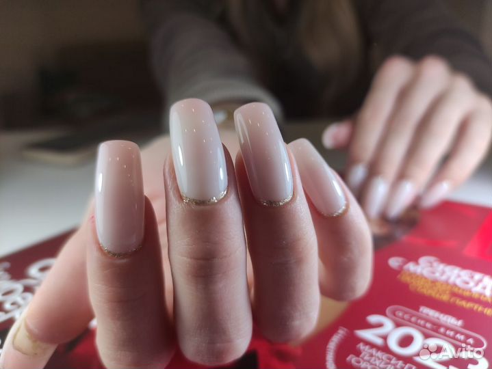 Маникюр с покрытием гель лак