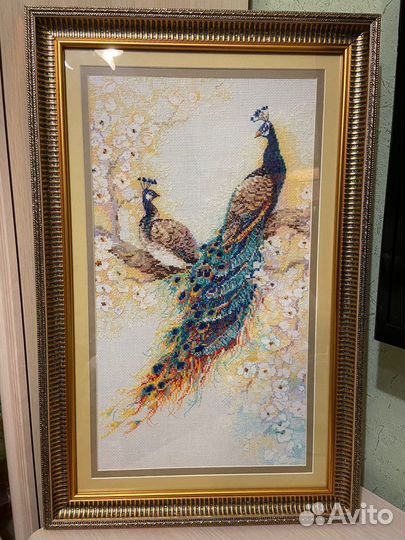 Картина вышитая крестом ручная работа