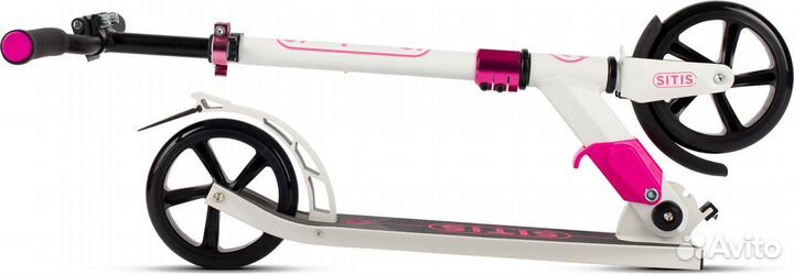 Самокат sitis DIO 180 (2023) бело-розовый Sta58