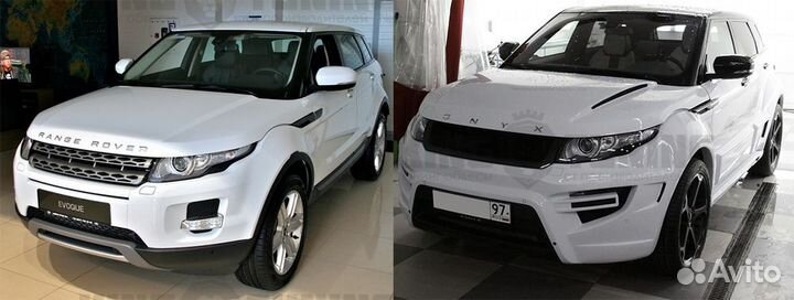 Капот onyx для range rover evoque