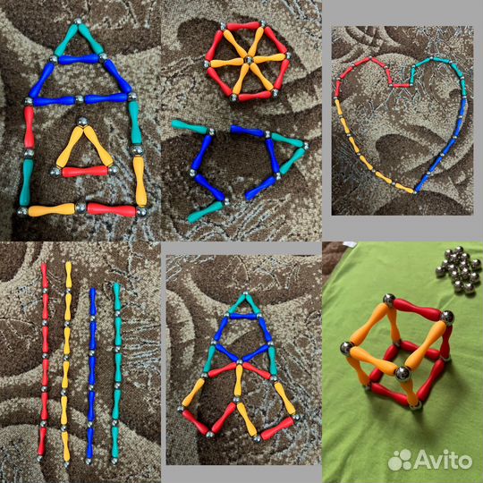 Магнитный конструктор палочки шарики