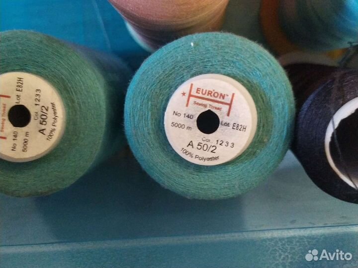 Швейные нитки б/у текстурированные и обычные