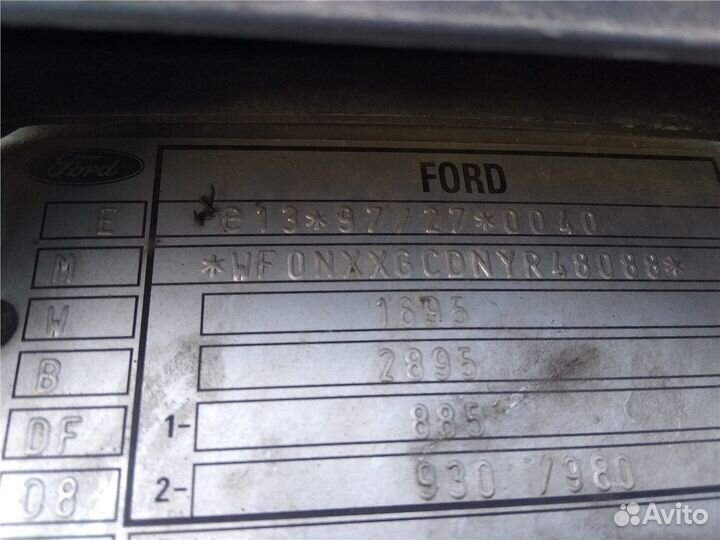 Разбор на запчасти Ford Focus 1 1998-2004