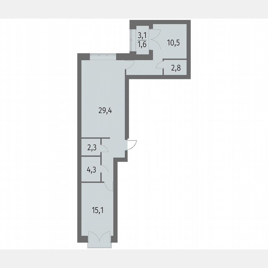 2-к. квартира, 83,1 м², 11/13 эт.